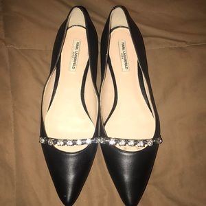 Black fancy Karl Lagerfeld flats